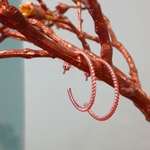 J hoop earring medium size